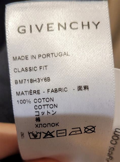 givenchy made in italy or portugal